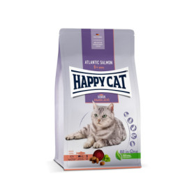Happy Cat Senior Atlantik Saumon - Nourriture Sèche pour Chats de Plus de 8 Ans - 1,3 kg