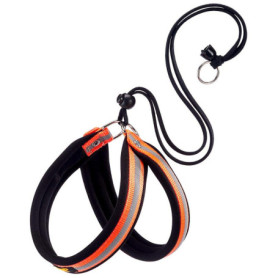 Harnais Confortable pour Chien AGILA Reflex 3 - Taille Moyenne, Orange