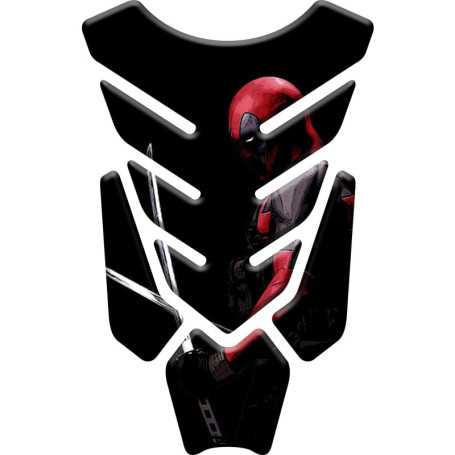 TANKPAD Protège-Réservoir Adhésif 3D Deadpool - Résine Durable