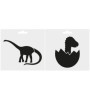 Set de 6 Pochoirs Dinosaures pour Enfants - Décoration Créative