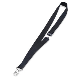 Lacet Textile Écologique Noir avec Clip - Durable 20 Eco