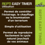 Minuterie Mécanique Repti Easy Timer pour Éclairage et Chauffage