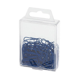 Trombones WEDO en Métal Bleu - Boîte de 100 Pièces de 27 mm