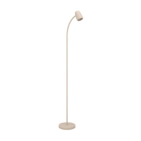 Lampadaire de Salon Carlo - Lampe de Lecture Orientable en Métal Sable