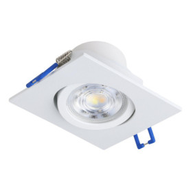 Set de 3 spots encastrables dimmables Saliceto en aluminium blanc