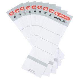 Lot de 10 Étiquettes de Chemises Blanches Herlitz