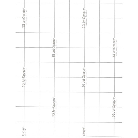 Lot de 25 Feuilles de Papier Transfert Thermique 3G Jet Opaque A4