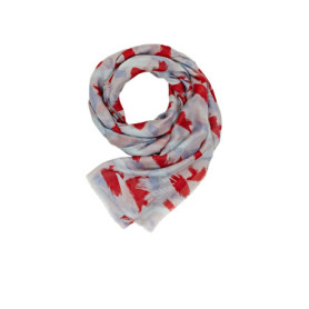 Foulard en Coton Imprimé Light Taupe - ESPRIT