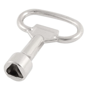 Clé Triangulaire uxcell pour Serrures à Panneau - 54 mm
