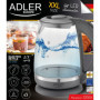 Bouilloire Électrique ADLER 2L avec Arrêt Automatique et Éclairage LED