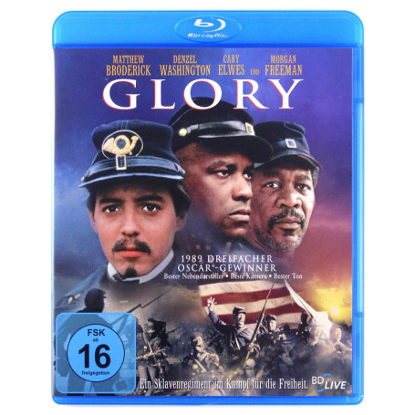Glory - Édition Blu-ray (1989) avec Denzel Washington et Morgan Freeman