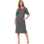 Chemise de Nuit Femme en Coton avec Broderie - Merry Style