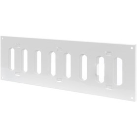 Grille d'Aération Réglable avec Moustiquaire - 300 x 100 mm - Blanc