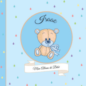 Album de Naissance Personnalisé Isaac - Souvenirs Bébé en Bleu