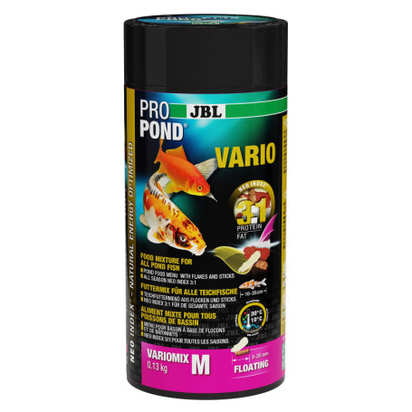 Nourriture Granulée JBL Propond Vario M pour Poissons de Bassin - 0,13 kg