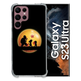 Coque Renforcée en Verre Trempé pour Samsung Galaxy S23 Ultra - Dragon Ball Vintage