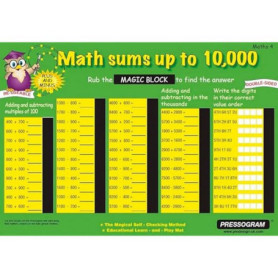 Tableau Magique Mathématiques TimeTEX - Pratique Ludique des Chiffres jusqu'à 100 000