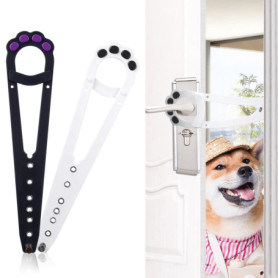 Loquet de Porte pour Chats - 2 Pièces en Métal et Plastique