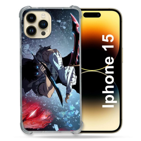 Coque Renforcée Cokitec pour iPhone 15 - Manga Solo Leveling