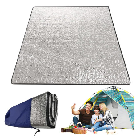 Tapis de Sol Pliable LNGJIN 200x200 cm - Isolant Ultra Léger pour Camping et Yoga