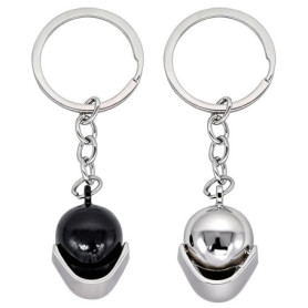 Porte-clés Casque de Moto 3D en Métal - Set de 2 Moydolo