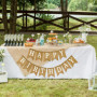 Banderole Joyeux Anniversaire en Jute Beige - Décoration Festive