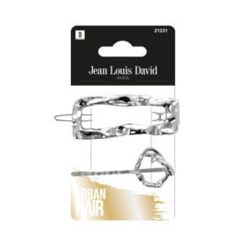 Barrette à Cheveux Élégante en Argent - Accessoire de Mode Jean-Louis David
