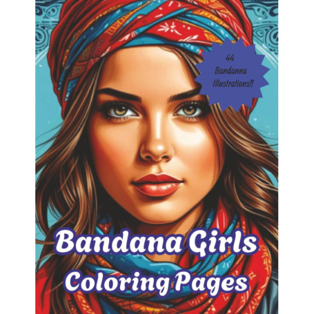 Bandana Girls Coloring Book - Édition Vintage et Élégante