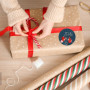 Autocollants Chiffres pour Calendrier de l'Avent - 24 Stickers Festifs
