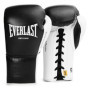 Gants de Boxe Everlast Powerlock OG Pro 12oz Noir/Blanc avec Lacets