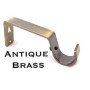 Supports de Tringle à Rideau en Laiton Antique - Paquet de 2