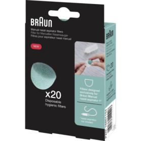 Filtres jetables pour Mouche-bébé Braun - Lot de 20 pièces