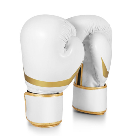 Gants de Boxe Flexzion Blanc pour Entraînement et Sac de Frappe