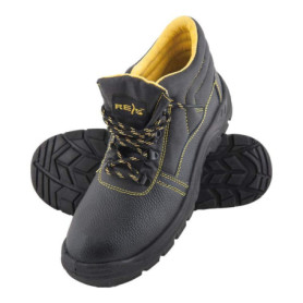 Bottes de sécurité antidérapantes REIS Yes - Noir et Jaune, Taille 39