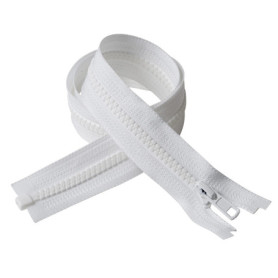 Fermeture Éclair IPEA Blanche 50 cm - Lot de 2 Unités pour Couture et Ameublement