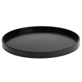 Plateau de Service Rond en Bois Antidérapant - Ø 27 cm