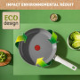 Poêle Tefal Renew On 28 cm - Induction, Antiadhésif Céramique, Éco-conçue