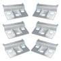 Supports Muraux en Fer pour Armoires de Cuisine - Lot de 6