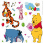 Autocollant Mural Disney Winnie l'Ourson - Multicolore 30x30 cm