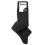 Lot de 4 Chaussettes Brillantes Femme en Lurex - Mi-Bas Thermiques en Coton