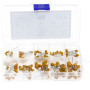 Fasizi Lot de 100 Condensateurs Tantale 16V 1uF à 100uF avec Boîte de Rangement