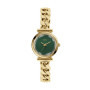Montre Femme Fossil Analogique en Acier Inoxydable Doré avec Cadran Vert