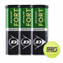 Pack de 9 balles DUNLOP Fort All Court - Idéal pour les adultes