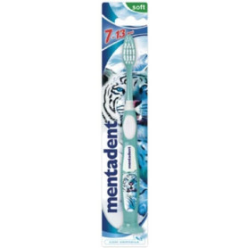 Brosse à dents Mentadent pour enfants avec ventouse - Coloris assortis