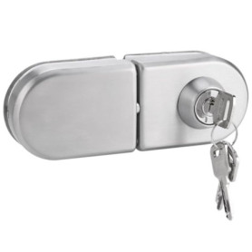 Serrure de Porte en Verre Jadeshay en Acier Inoxydable - Installation Facile sans Perçage