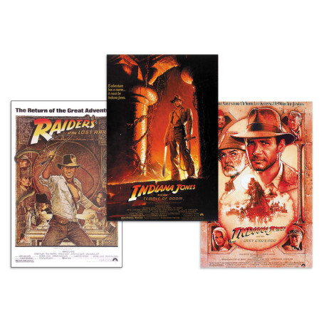 Set de 3 Posters Indiana Jones - Affiches Cinématographiques Colorées
