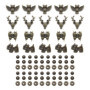 Lot de 20 Boutons Pression Animaux en Bronze pour Loisirs Créatifs 17,25 €