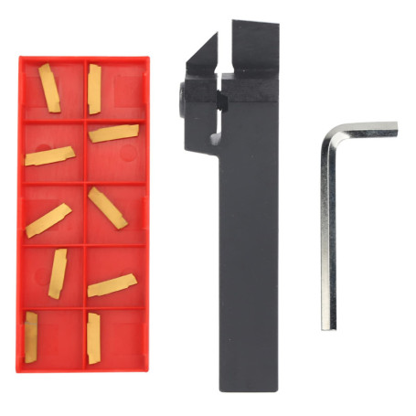 Porte-Outil de Tournage Hyuduo MGEHR1616-2 avec Inserts MGMN200-G