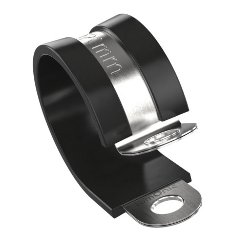 Lot de 10 Colliers de Serrage en Acier Inoxydable avec Garniture en Caoutchouc - 20mm