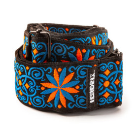 Sangle de guitare Jimi Hendrix Blacklight Fillmore Blue - Jim Dunlop